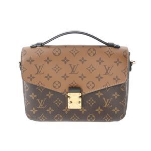 Louis Vuitton Monogram Pochette Metis MM 2way Canvas Handbag